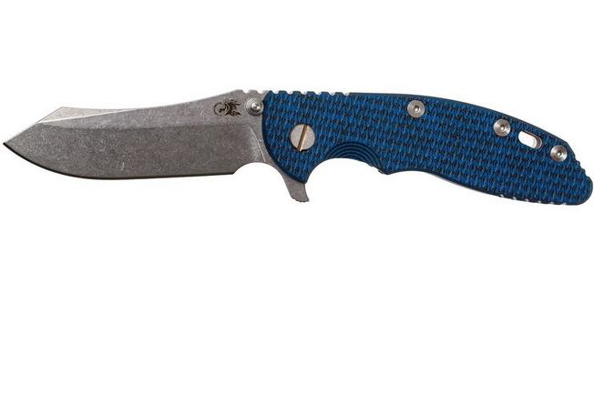 Image for Rick Hinderer XM-18 3.5" Skinner S35VN, blue-black G10 pocket knife