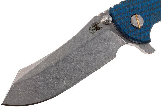 Image for Rick Hinderer XM-18 3.5" Skinner S35VN, blue-black G10 pocket knife