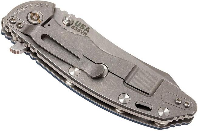 Image for Rick Hinderer XM-18 3.5" Skinner S35VN, blue-black G10 pocket knife
