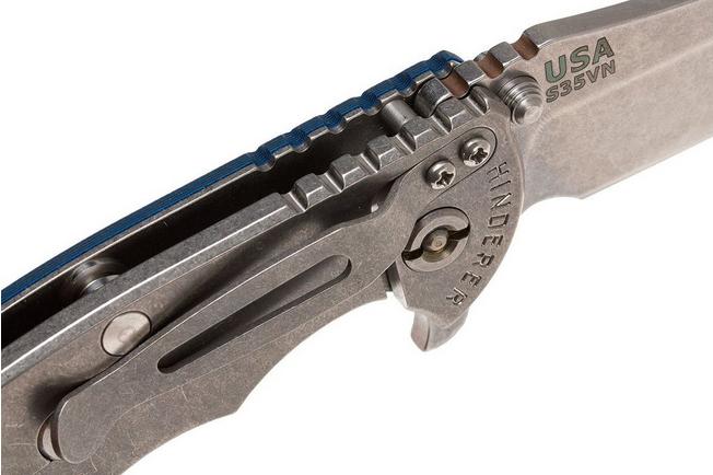 Image for Rick Hinderer XM-18 3.5" Skinner S35VN, blue-black G10 pocket knife