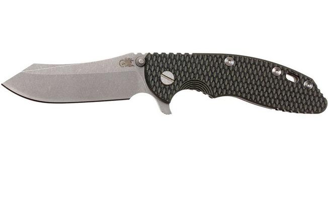 Image for Rick Hinderer XM-18 3.5" Skinner S35VN, green-black G10 pocket knife