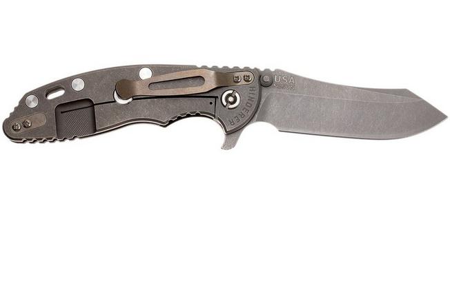 Image for Rick Hinderer XM-18 3.5" Skinner S35VN, green-black G10 pocket knife