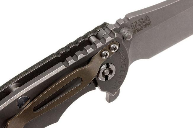 Image for Rick Hinderer XM-18 3.5" Skinner S35VN, green-black G10 pocket knife