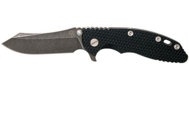 Image for Rick Hinderer XM-18 3.5" Skinner S35VN, blue-black G10 pocket knife, copper clip