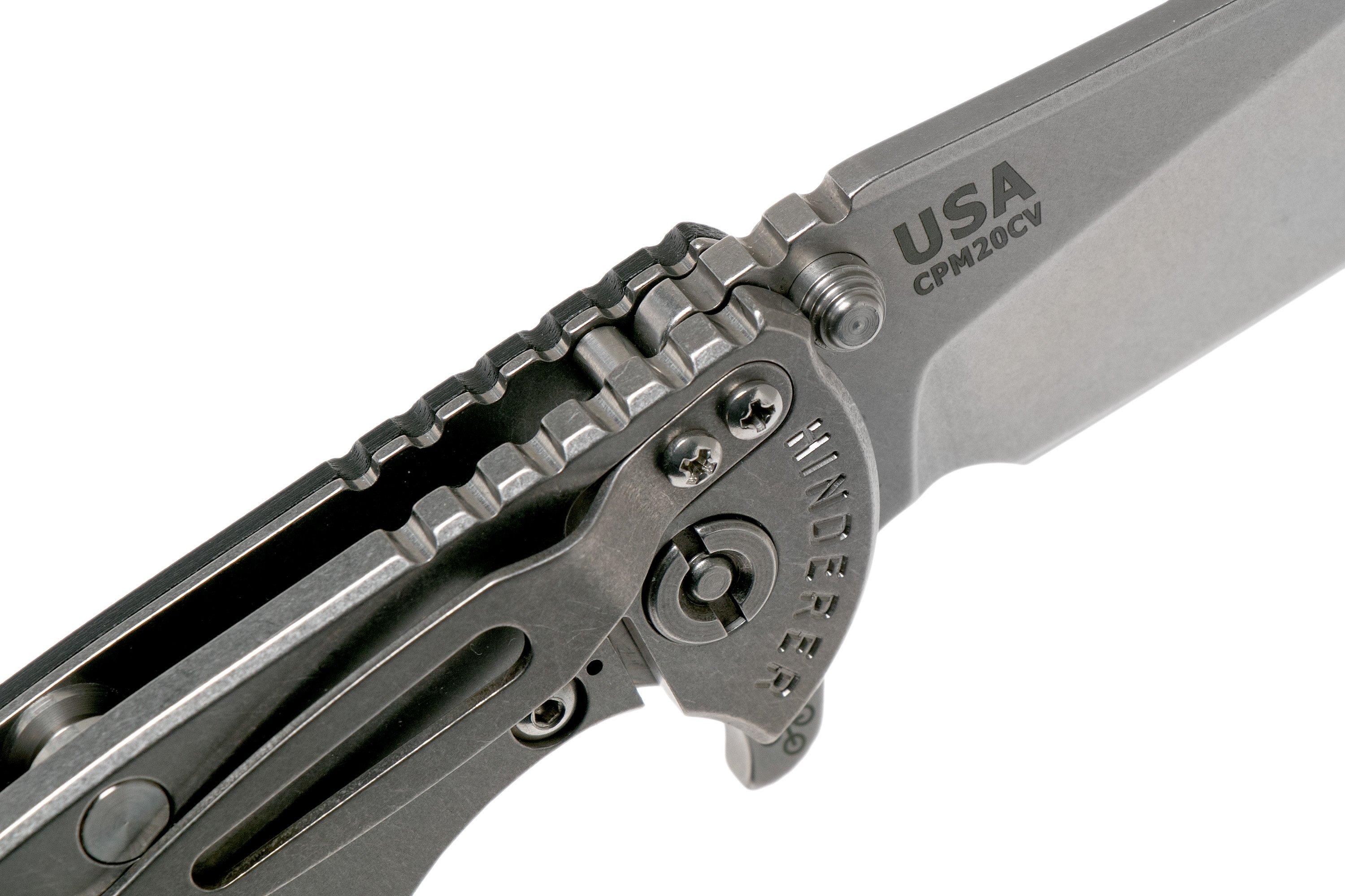 Rick Hinderer XM18 3,5” 20CV Slicer, Black G10 pocket knife ...
