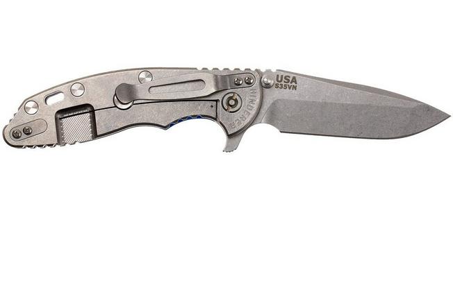 Image for Rick Hinderer XM-18 3.5" Spanto S35VN, blue G10 pocket knife
