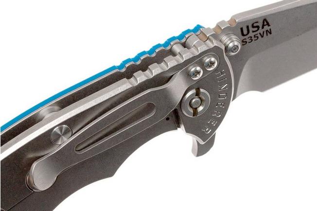 Image for Rick Hinderer XM-18 3.5" Spanto S35VN, blue G10 pocket knife