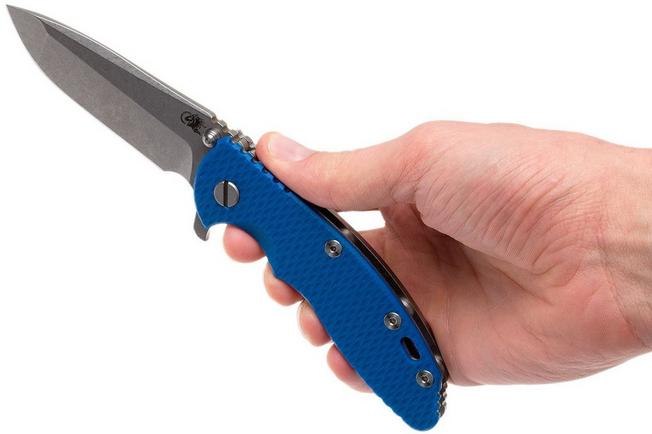 Image for Rick Hinderer XM-18 3.5" Spanto S35VN, blue G10 pocket knife