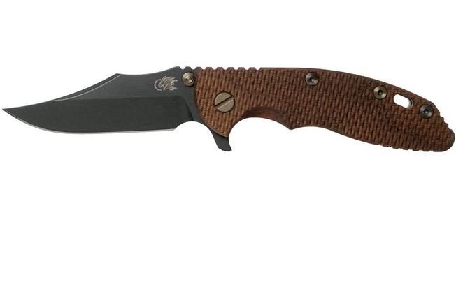Image for Rick Hinderer XM-18 Bowie Vintage 3.5" Gen6 Textured Walnut pocket knife
