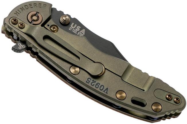 Image for Rick Hinderer XM-18 Bowie Vintage 3.5" Gen6 Textured Walnut pocket knife