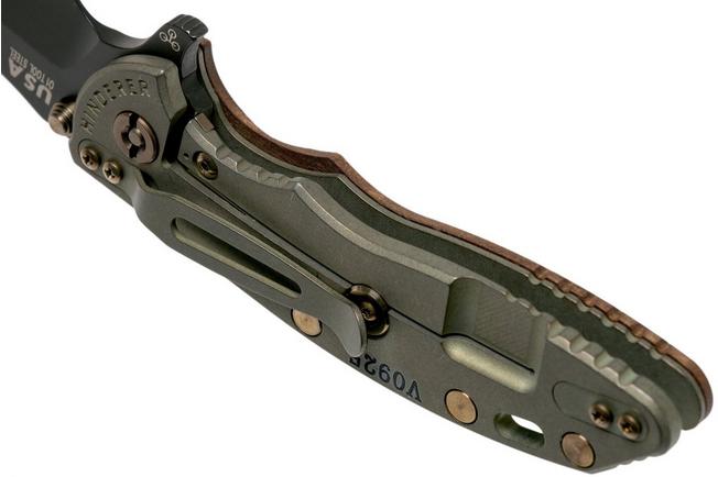Image for Rick Hinderer XM-18 Bowie Vintage 3.5" Gen6 Textured Walnut pocket knife