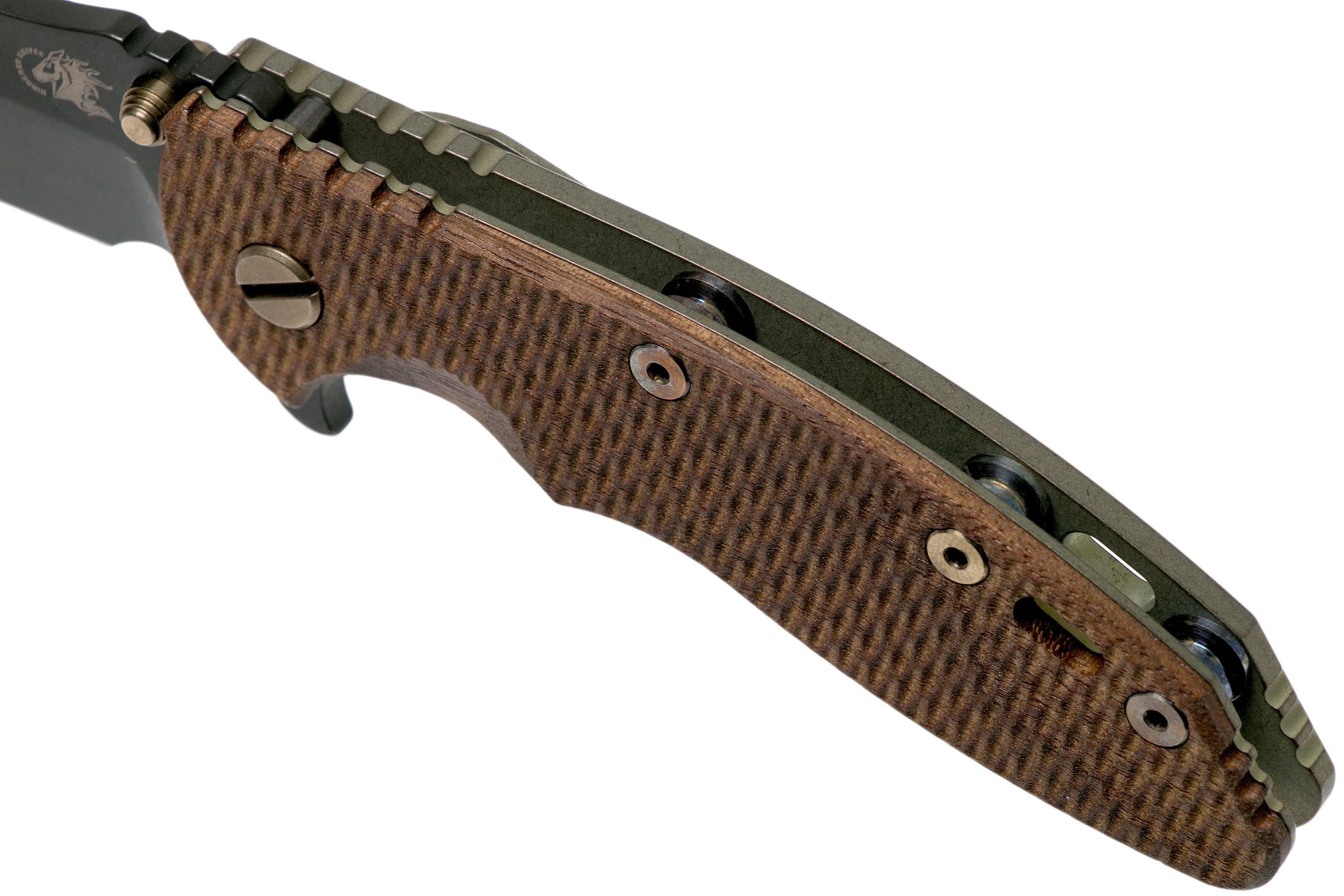 Rick Hinderer XM-18 Bowie Vintage 3.5" Gen6 Textured Walnut zakmes ...