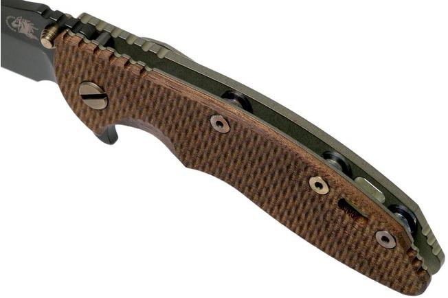 Image for Rick Hinderer XM-18 Bowie Vintage 3.5" Gen6 Textured Walnut pocket knife