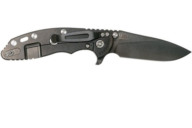 Image for Rick Hinderer XM18 3,5” Skinny Slicer Black DLC, OD Green G10