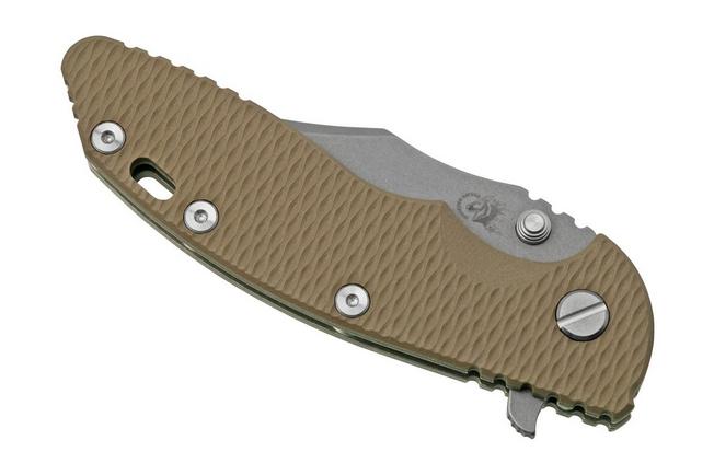 Rick Hinderer XM-18 3.5, S45VN, Bowie Working Finish, FDE G10 ...