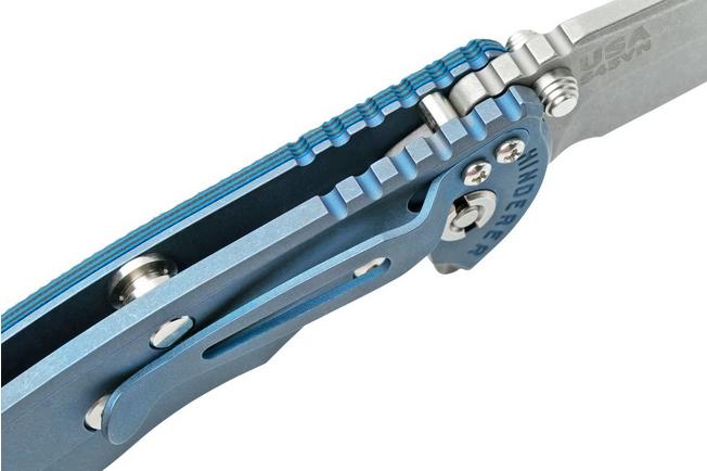 Bild für Rick Hinderer XM-18 3.5" Spanto S45VN Stonewash, Battle Blue, G10 blau-schwarz, CPM S45VN Taschenmesser