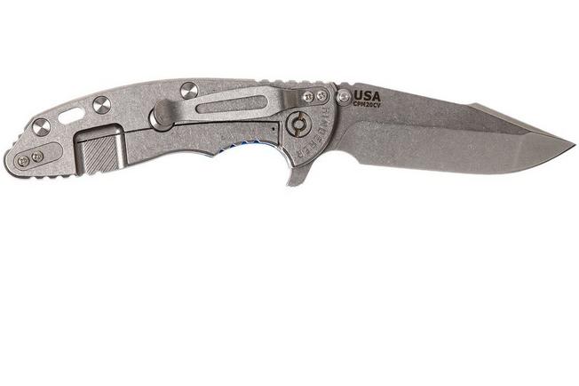 Image for Rick Hinderer XM-18 3.5" Harpoon Spanto 20CV, blue G10 pocket knife