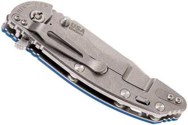 Image for Rick Hinderer XM-18 3.5" Harpoon Spanto 20CV, blue G10 pocket knife