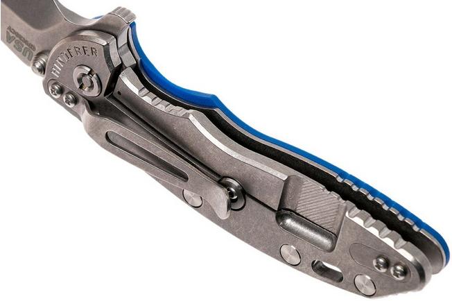 Image for Rick Hinderer XM-18 3.5" Harpoon Spanto 20CV, blue G10 pocket knife
