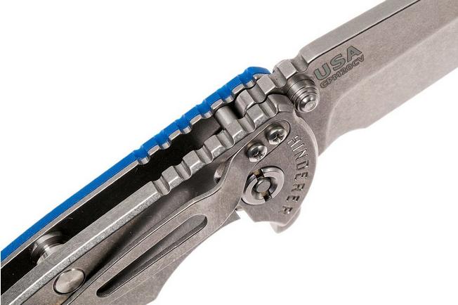 Image for Rick Hinderer XM-18 3.5" Harpoon Spanto 20CV, blue G10 pocket knife