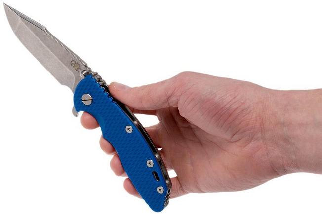Image for Rick Hinderer XM-18 3.5" Harpoon Spanto 20CV, blue G10 pocket knife