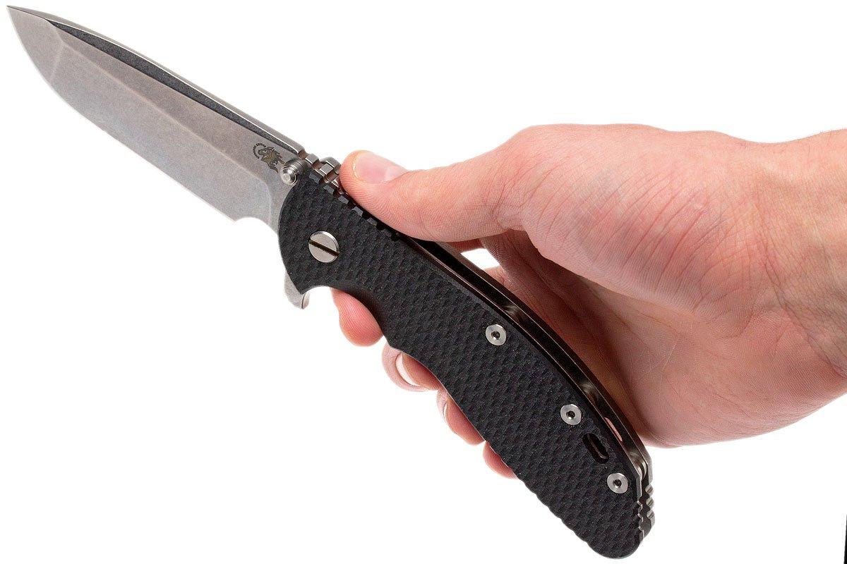 Rick Hinderer XM24 4" Spanto S35VN, black G10 pocket knife