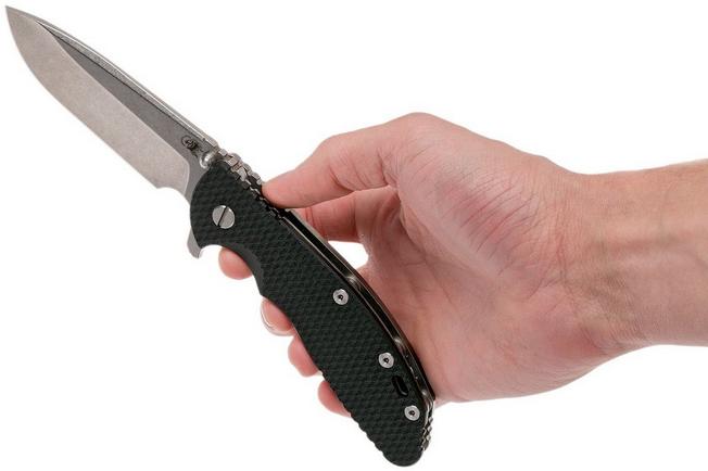 Image for Rick Hinderer XM-24 4" spearpoint S35VN, black G10 pocket knife