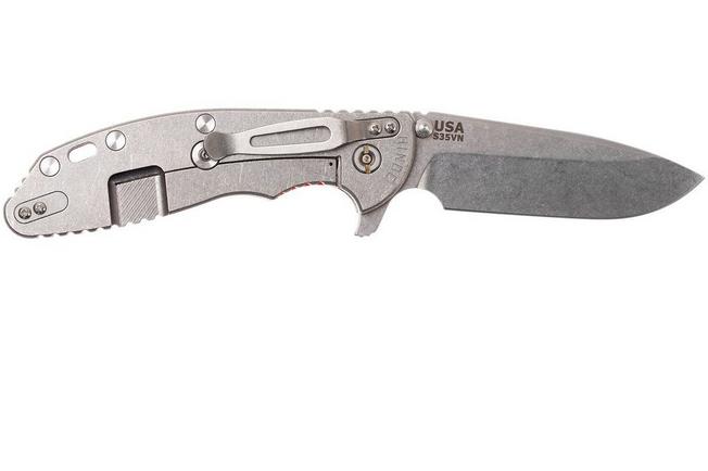 Image for Rick Hinderer XM-24 4" spear point S35VN, orange G10 pocket knife