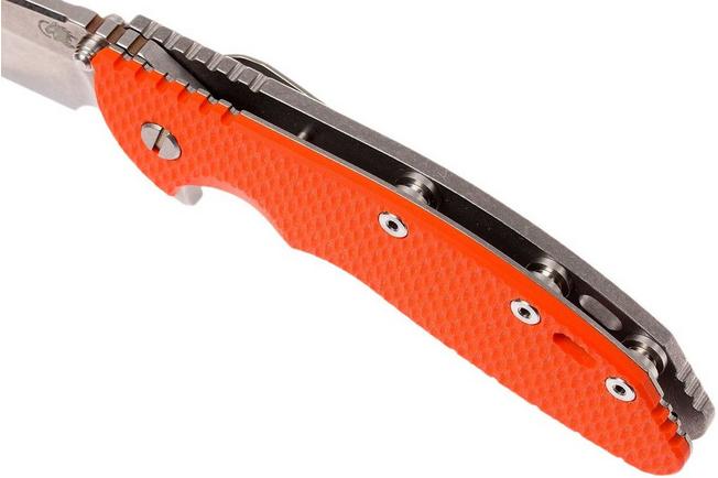 Image for Rick Hinderer XM-24 4" spear point S35VN, orange G10 pocket knife