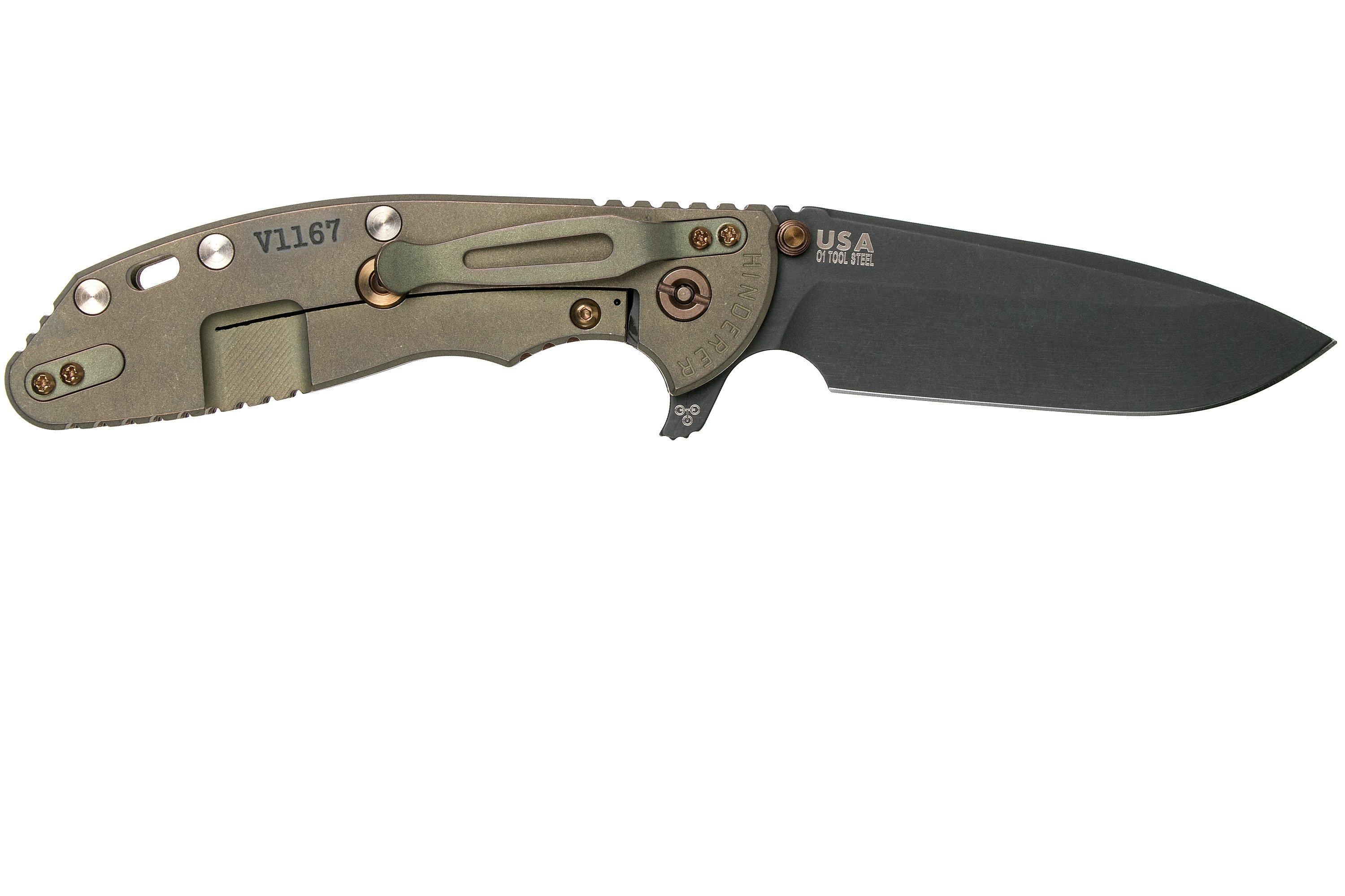 Rick Hinderer XM24 Vintage 4” Spearpoint Smooth Walnut pocket knife