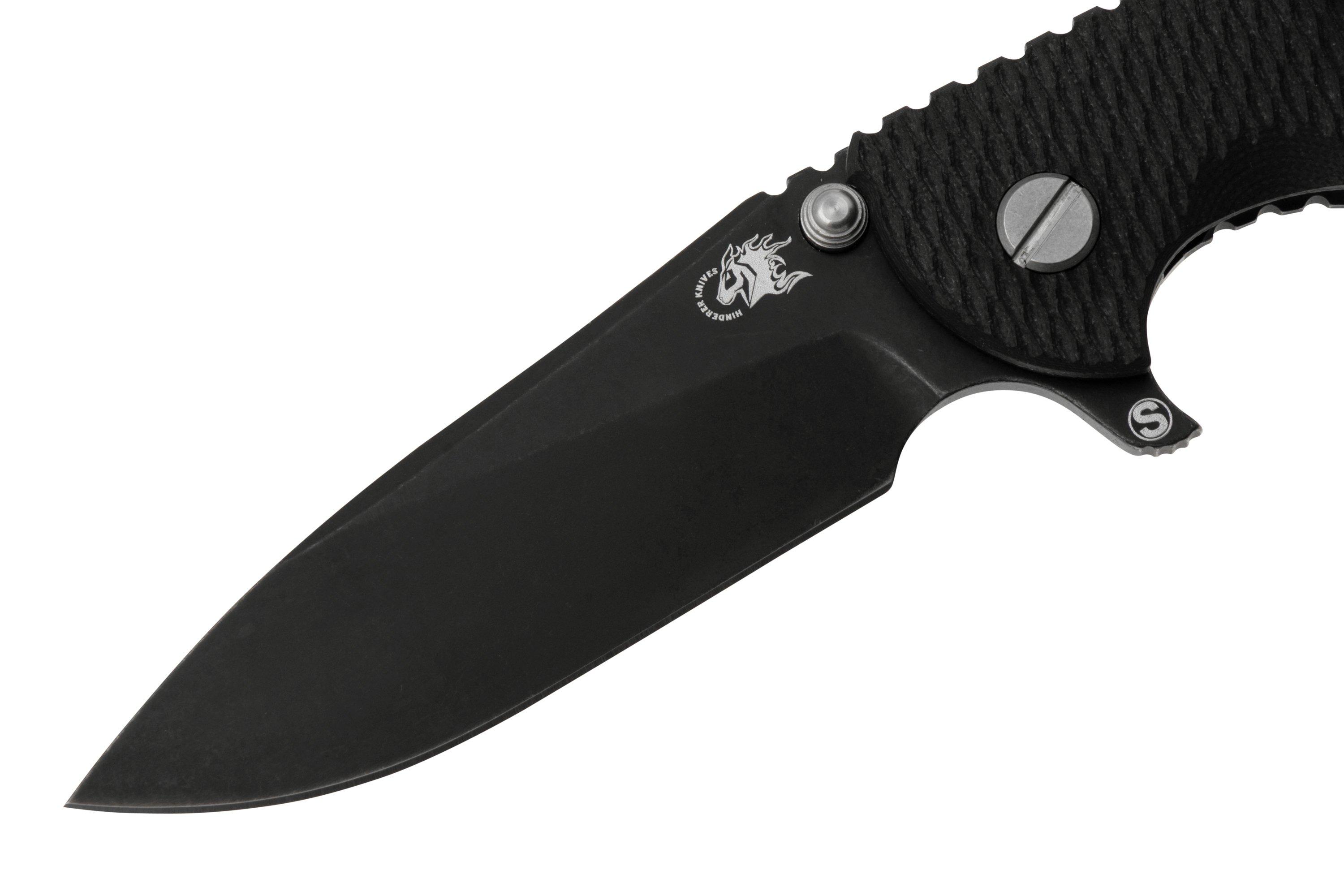 Rick Hinderer XM18 3.5 Skinny Slicer Magnacut Black DLC Black G10