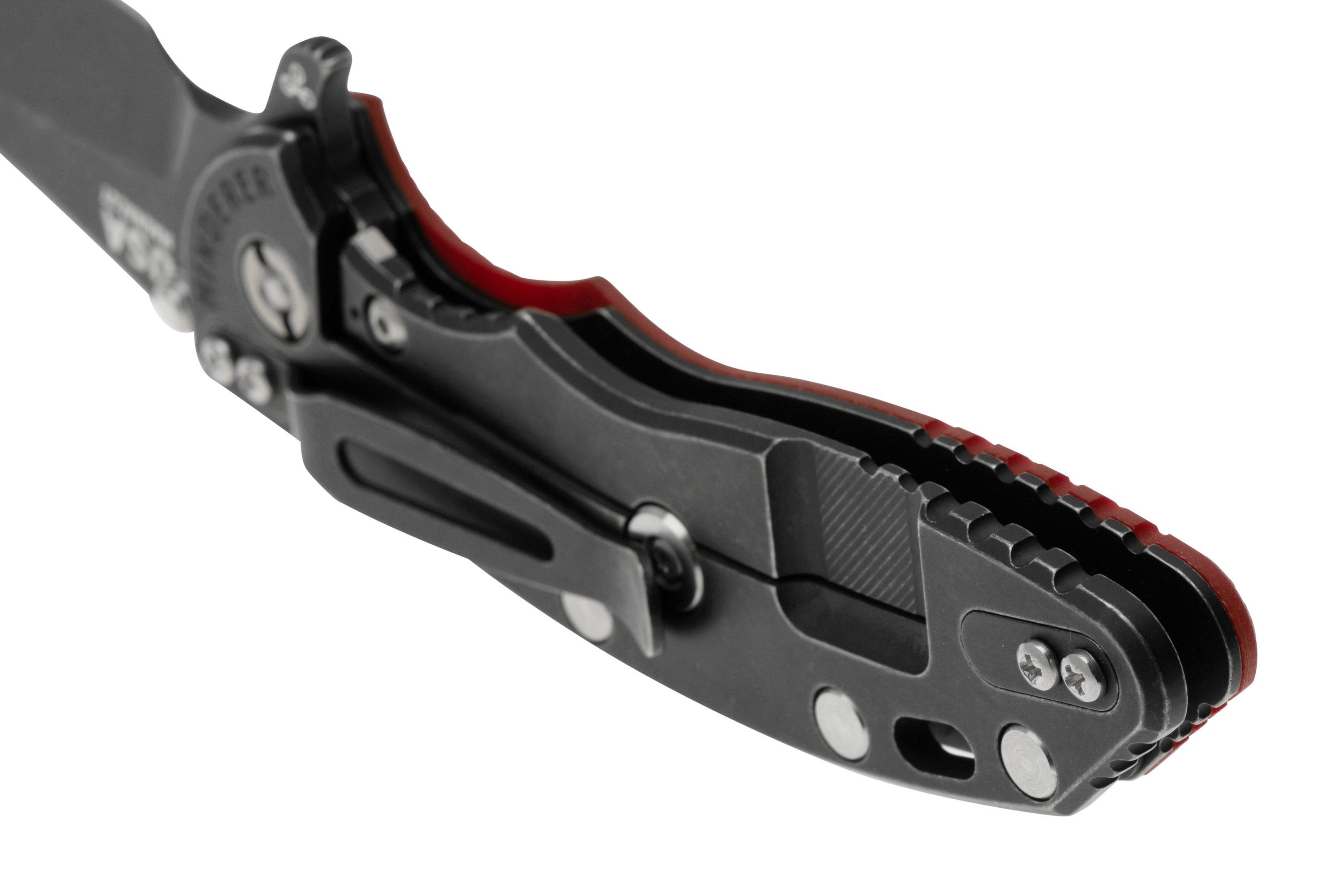 NEUE Benutzerfinierte Flamme Tiger Muster Titan Tasche Clip Zurück Clamp Für Echte Rick Hinrer XM-18 XM18 XM-24 XM24 Messer DIY Teil