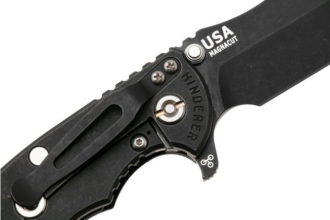 Afbeelding voor Rick Hinderer XM-18 3.5, Battle Black CPM MagnaCut Bowie, Black G10 zakmes