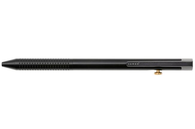 Afbeelding voor The James Brand The Kent CO322994-10 Black + Gold Stainless Steel, Bolt Action, pen
