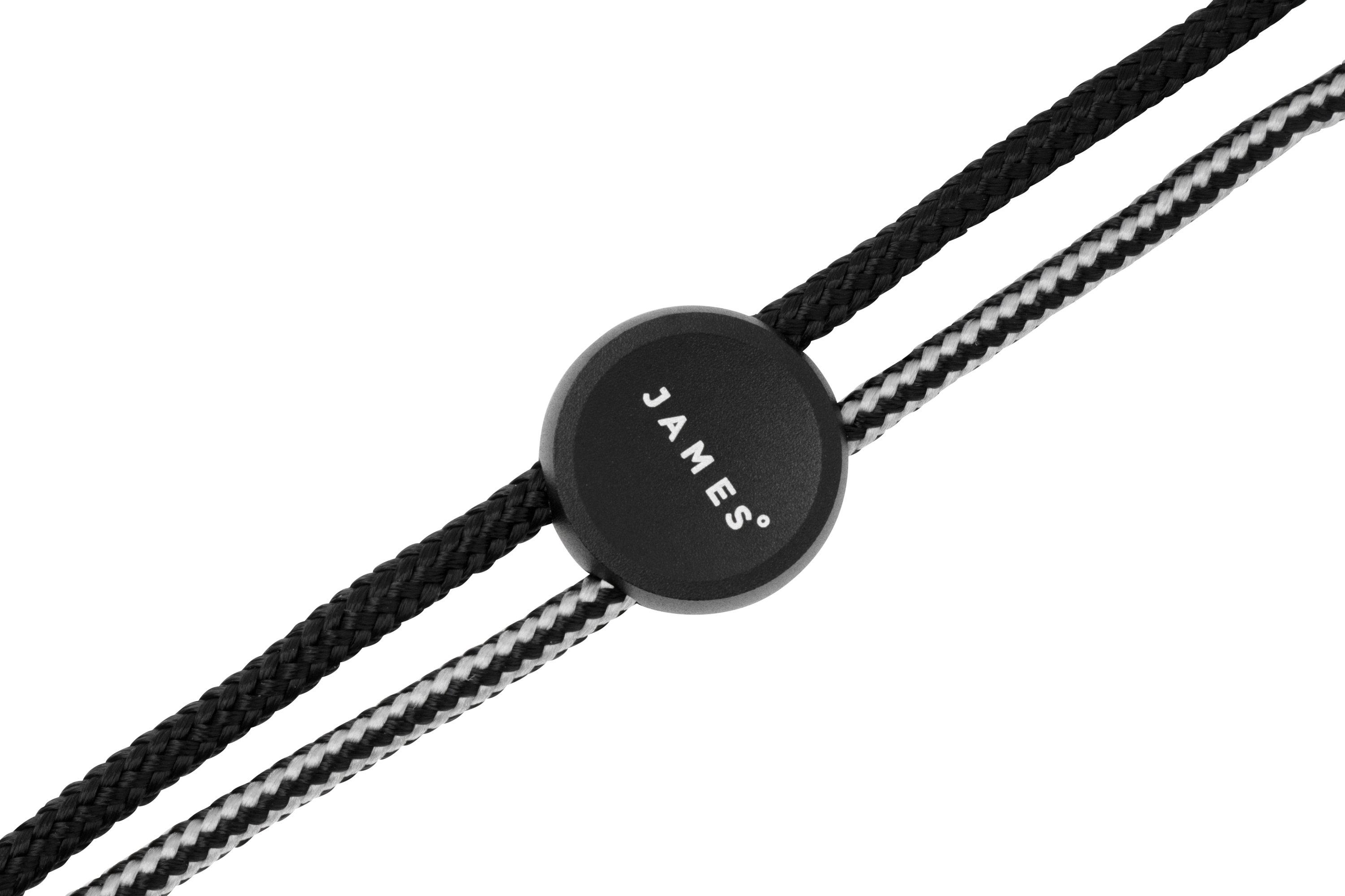 Cinturino Da Polso Per Fotocamera In Corda Nera - Paracord Spesso - Universale Per Canon, Nikon, Sony