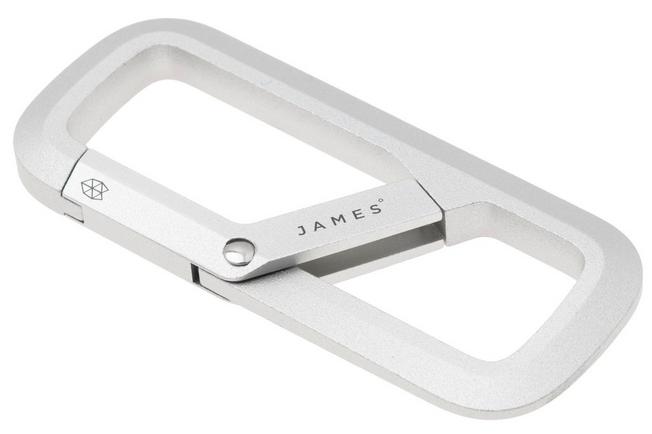Afbeelding voor The James Brand The Madison ES216906-10 Silver, karabijnhaak