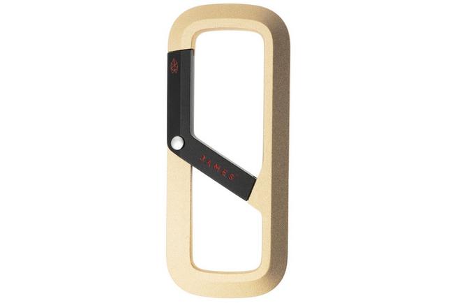 Afbeelding voor The James Brand The Madison ES216990-10 Gold + Black, karabijnhaak