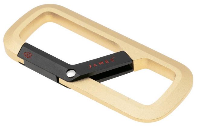 Afbeelding voor The James Brand The Madison ES216990-10 Gold + Black, karabijnhaak