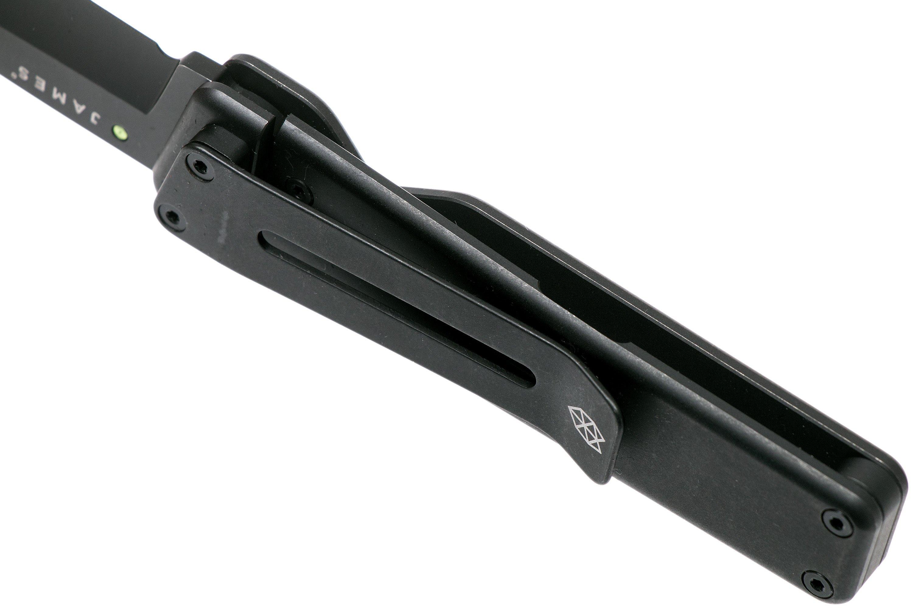 The James Brand Chapter Tanto, S35VN, black + black pocket knife