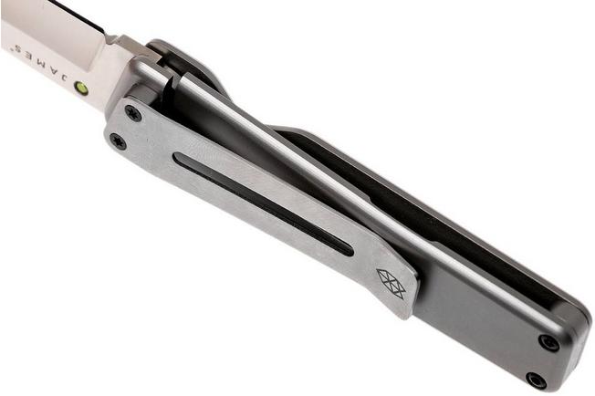 Image for The James Brand Chapter Tanto, titanium + satin pocket knife