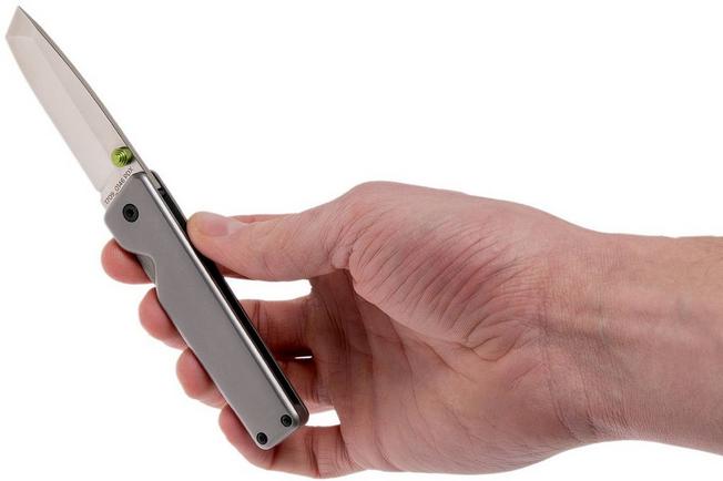 Image for The James Brand Chapter Tanto, titanium + satin pocket knife