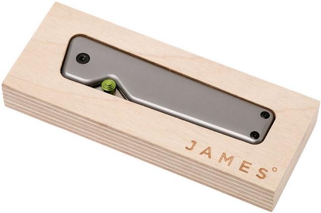 Image for The James Brand Chapter Tanto, titanium + satin pocket knife