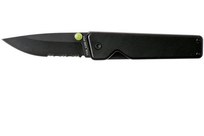 Image for The James Brand Chapter, black + black, serrated pocket knife