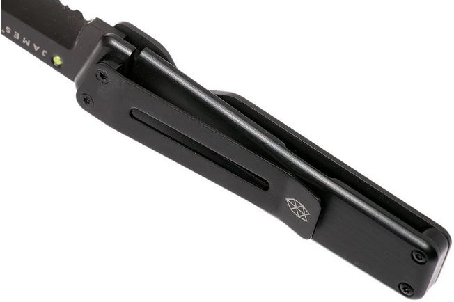 Image for The James Brand Chapter, black + black, serrated pocket knife
