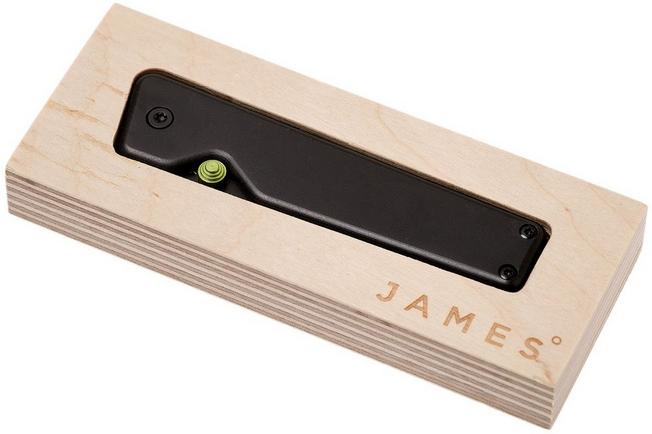 Image for The James Brand Chapter, black + black, serrated pocket knife