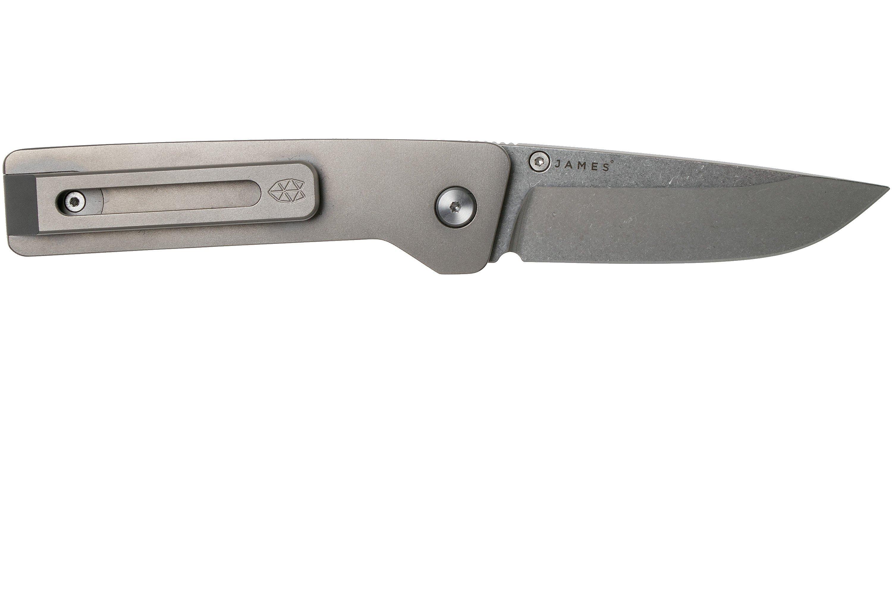 The James Brand The Clovis Titanium Stainless pocket knife