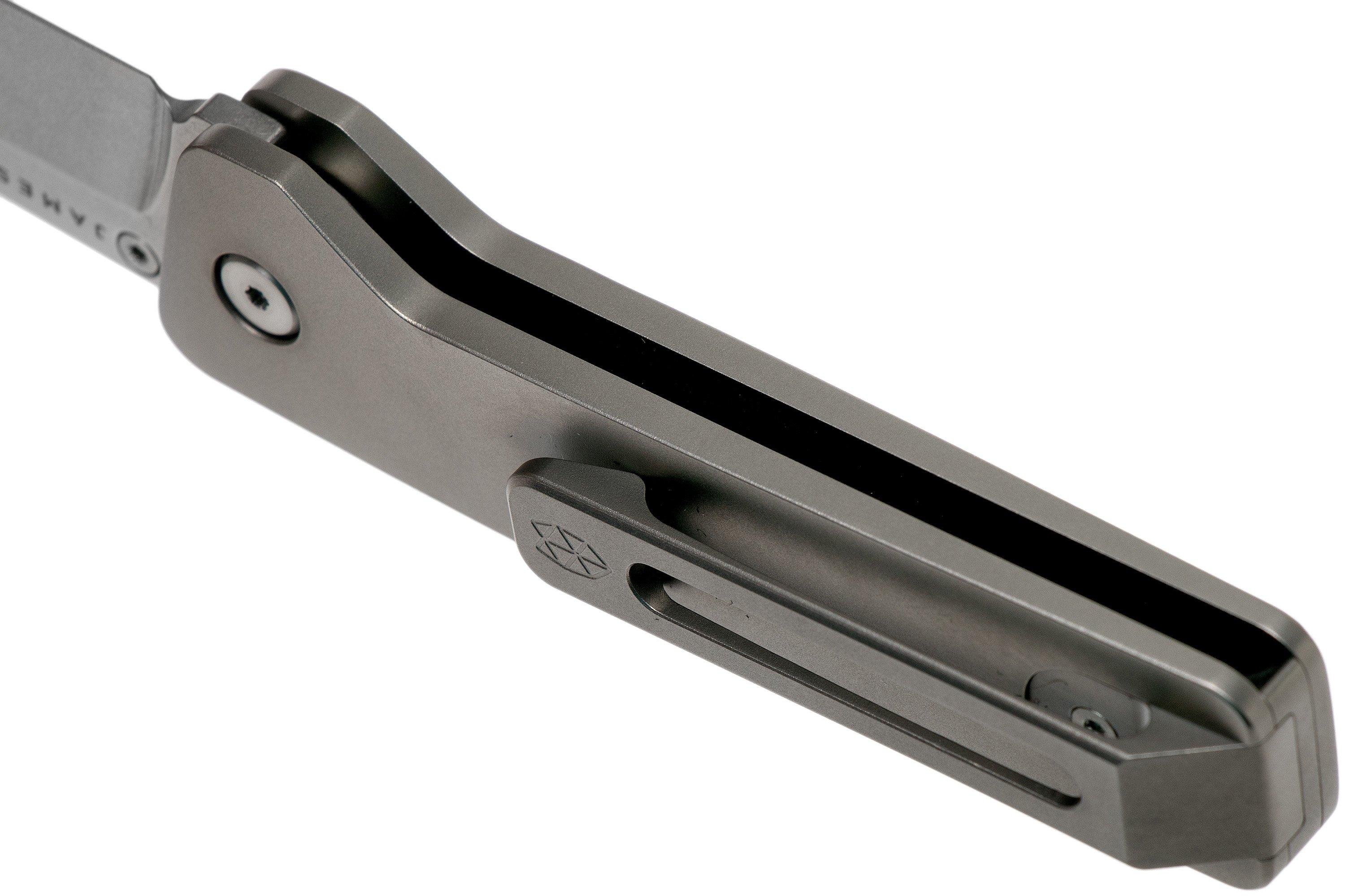 The James Brand The Clovis – Titanium – Stainless pocket knife