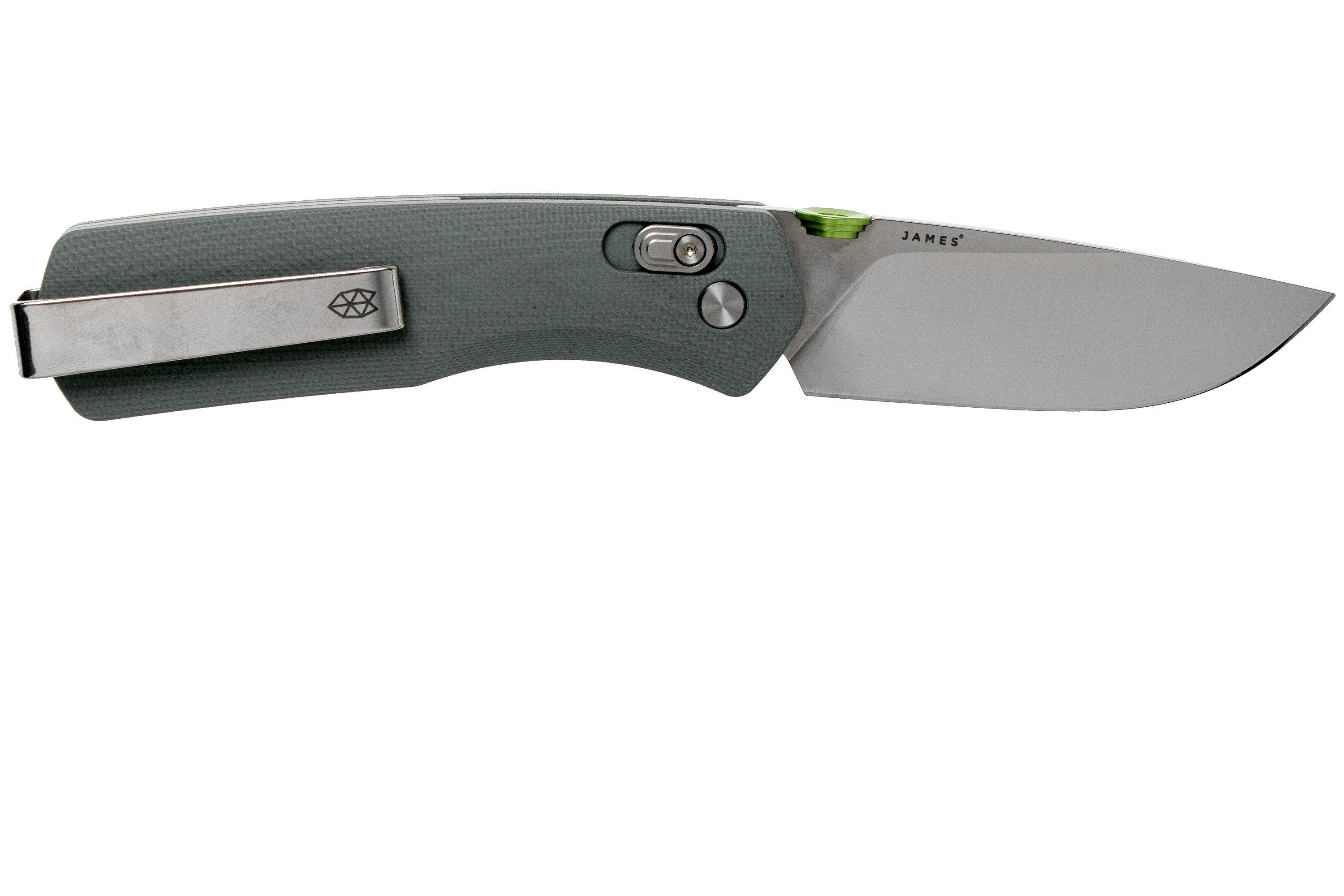 The James Brand The Carter, primer gray, stainless pocket knife 