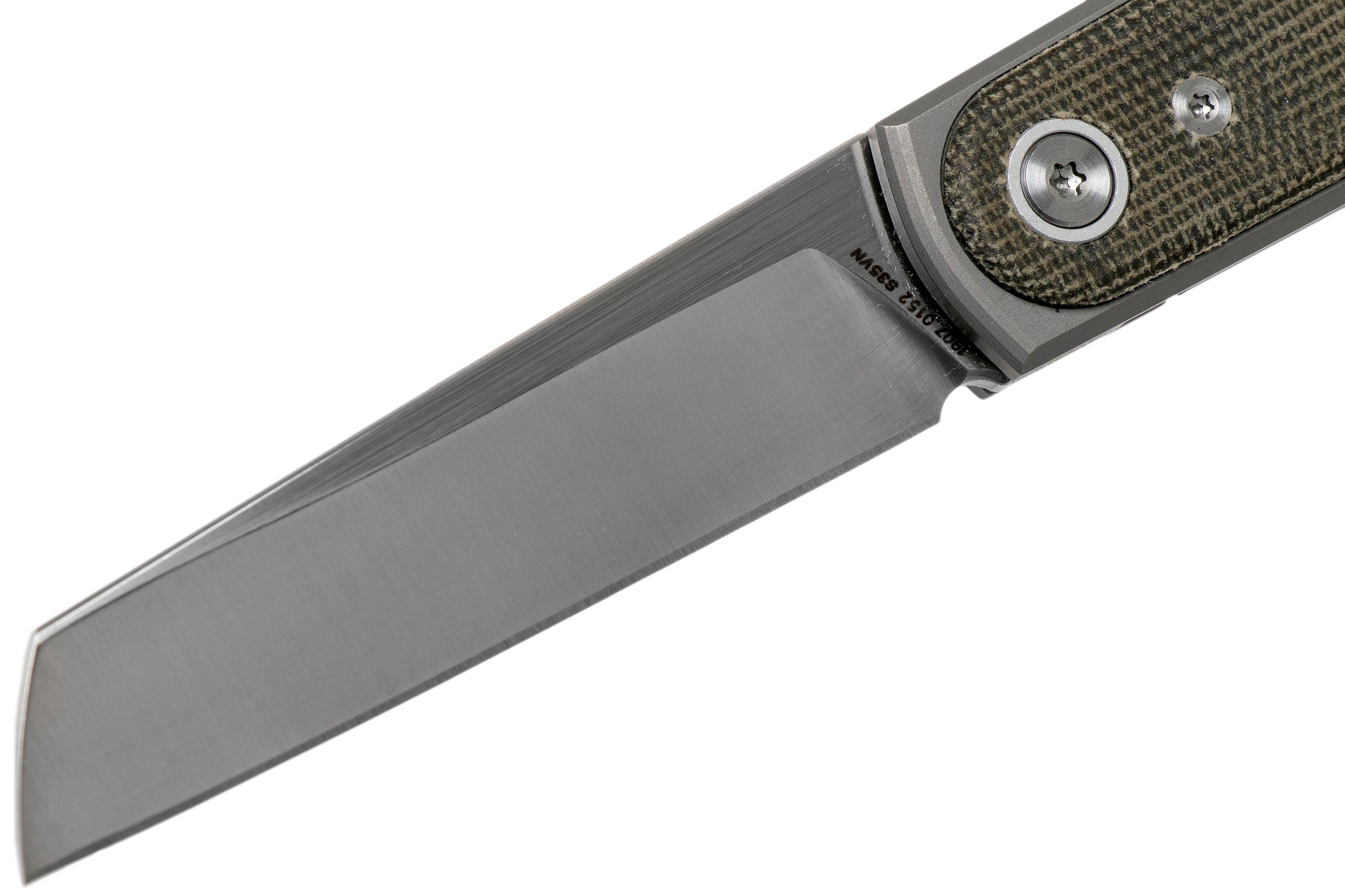 The James Brand The Duval OD Green Micarta KN10912700 pocket knife