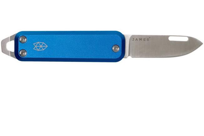 Image for The James Brand Elko, cerulean blue + satin pocket knife